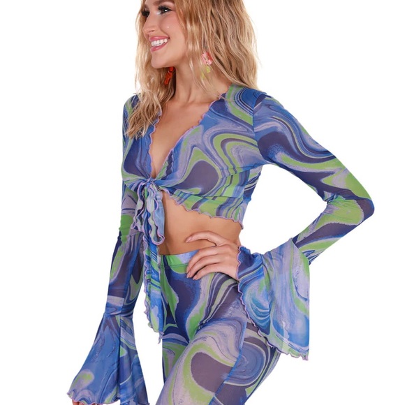 Blue Blossom Rave Outift - Picture 5 of 5